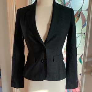 Banana Republic Charcoal & Black Blazer.